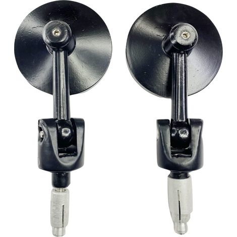 Direktvertrieb von universellen Motorrad-Rückspiegeln, kleinen runden Spiegeln, Lenkerspiegeln und modifizierten Rückspiegeln, 22 mm schwarze runde Spiegel. (1/4)