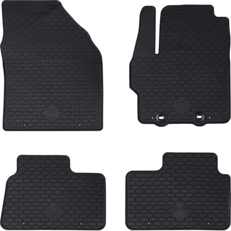 Car Mat 4 pcs Black suitable for Toyota AYGO X 2022- Rubber vidaXL