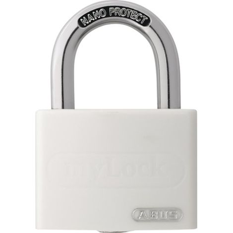 ABUS  Candado  de  cilindro  T65AL/40  blanco  brillante,  cuerpo  de  cerradura  43mm,  aluminio  brillante  -  49949  4 (1/2)