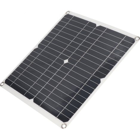 Kit Panneau Solaire Flexible Monocristallin 25W 15V avec Contrôleur 100A Protection Intelligente pour Système Hors Réseau (1/5)