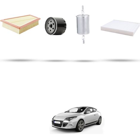 Kit tagliando 4 filtri compatibile con Renault Megame iii 2.0 16V TCE 132Kw dal 2009 (1/5)