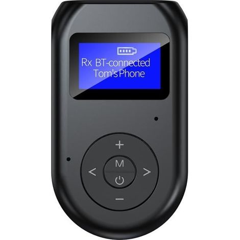 Bluetooth 5.0 Audio-Sender/Empfänger mit LCD-Display, 2-in-1 AUX-Funkdongle für PC und kabelgebundenen Fernseher (1/4)