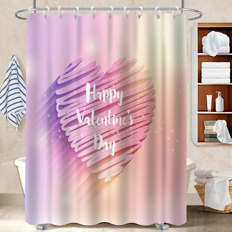Rideau de bain imprimé polyester 180x180 souple et fluide cache baignoire pour logement étudiant (1/5)