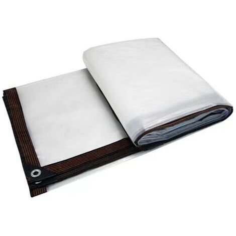 Bâche imperméable 1 x 2 m transparente polyvalente en PE Bâche imperméable pour balcon Protection contre la pluie (1/5)