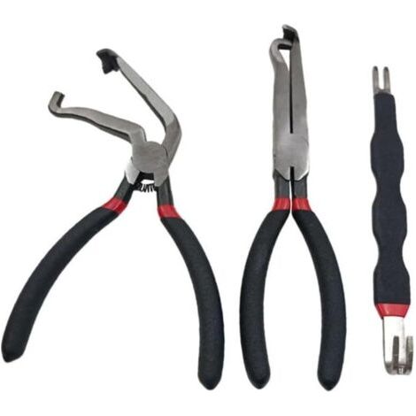 Ensemble de 3 outils pour débrancher les connecteurs électriques : pinces, colliers, pour la réparation automobile, débrancheurs de prises, acier au carbone (1/5)