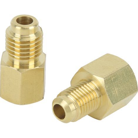 Adaptateur de réfrigération en laiton 1/2 ACME (2 pièces) - Connecteur pour port de pompe à vide de réfrigérant (1/5)