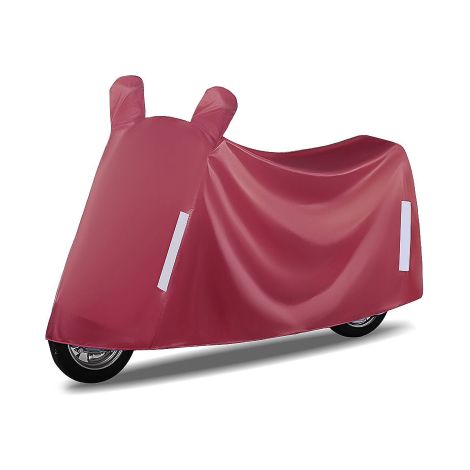 Motorradabdeckung, geeignet für sonnige und regnerische Tage, mit Schutz vor Sonne, Regen und Staub, aus Oxford-Gewebe, CZ-65, bordeauxrot, Größe 4XL (1/2)