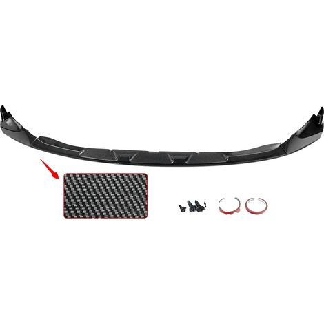 Spoiler anteriore per paraurti, adatto a berline sportive ad alte prestazioni, stile M Performance, effetto fibra di carbonio (1/2)