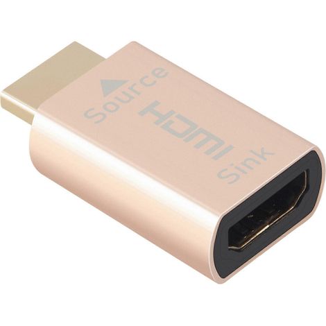 Adaptateur virtuel HDMI 2.0 avec maintien du signal de verrouillage d'écran HDMI, prise virtuelle EDID DDC, compatible avec les émulateurs d'affichage HDMI, prend en charge les résolutions jusqu'à 384 (1/5)