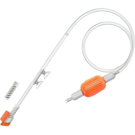 Aspirateur de Gravier pour Aquarium, Siphon à Changeur d'eau Manuel, Changeur d'eau pour Aquarium pour Changement d'eau et Lavage du Sable (1/5)