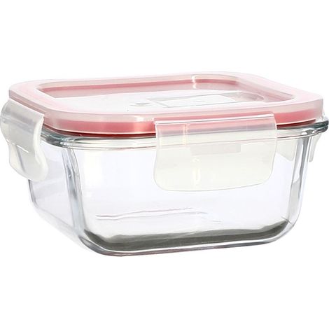 Boîte hermétique carré en verre 310ml, CLÉMENTINE (1/5)