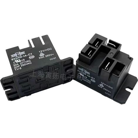Matsukawa 832AW-1A-C1 12VDC 30A high power relay, one set, new, original and authentic.