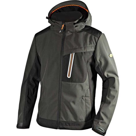 Giacca Softshell Diadora Carbon Tech con Sistema Geox  Asphalt Grigio XL (1/8)