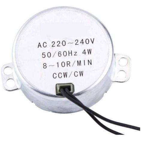 AC 220‑240V Synchronous Motor - 4W, CW/CCW, Gear, 8‑10RPM - For Heating, Microwave, Stage (1/5)
