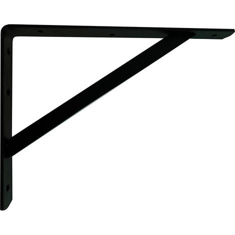 Escuadra reforzada plm04 negra 300 x 220 mm
