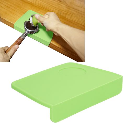 Tapis de tasseur à café avec rainure de tassement, tapis de tasseur à café, tapis à macarons, vert (1/5)