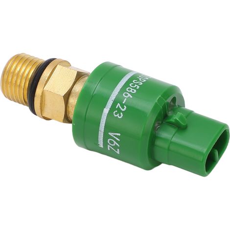 Interrupteur de pression pour excavatrice 2 broches 4380677, laiton haute sensibilité, remplacement compatible Hitachi EX 5, capteur fiable et précis pour engin de chantier. (1/5)