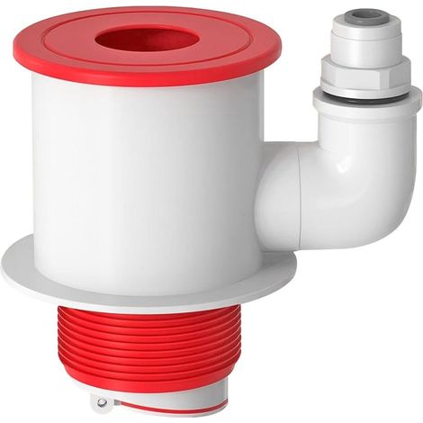 1 Pièces Bouchon Anti Odeur Machine à Laver, Connecteur de Tuyau de Vidange en 3 Voies avec 3/8" Raccords Rapides, pour Tuyau PVC de 50 mm (1/5)