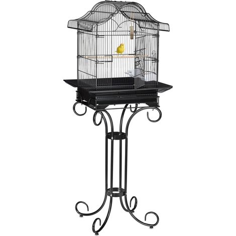 Black bird cage with stand (1/5)