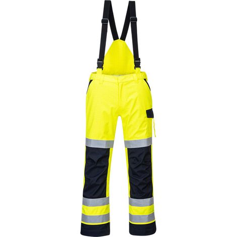 Regenhose Multi-Normen Elektrischer Bogen Farbe: Gelb/Navy Größe L - Portwest