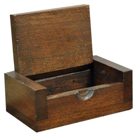 Boîte de Rangement Bois Vintage pour Bijoux Design Unique et Robuste, Décor de Table Élégant pour Organiser Bagues et Accessoires Divers (1/5)