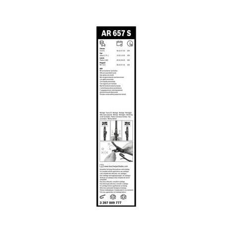 Balai d’essuie-glace Aerotwin Retrofit, jeu - 3397009777 - BOSCH