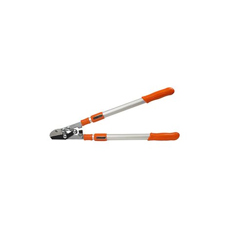 coupe branches ozaki à bras aluminium télescopiques 6 positions, extensibles de 68,5 à 101cm. lame enclume pour bois dur, en aci