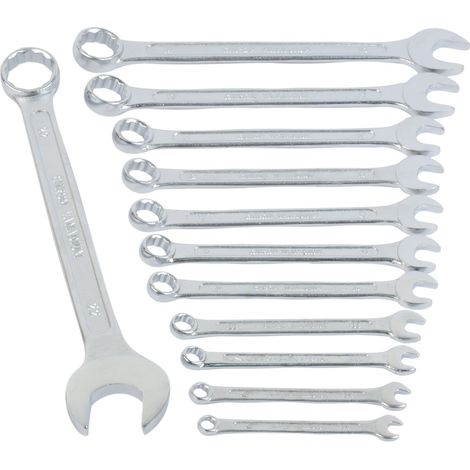 Mannesmann - M 130-12 – Set chiavi ad anello e chiavi inglesi, 12 pz., 6-22 mm, CV