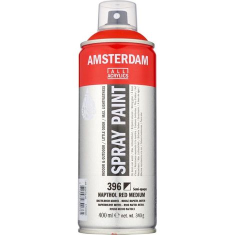 Bombe de peinture Amsterdam 400 ml rouge naphtol moyen (1/2)