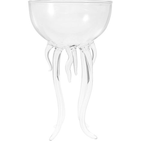 Verre à cocktail pieuvre 150 ml, motif méduse, gobelet à pied pour boissons, pour les fêtes et les bars, pièce unique (1/5)