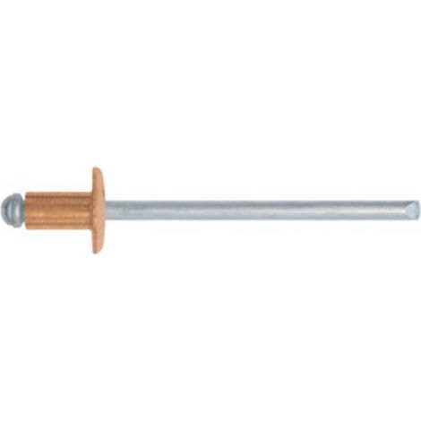 10 x CONF RIVETTI RAME 3,4X11 DA 100 PZ