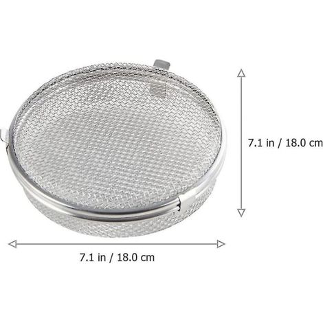Panier à couverts de remplacement en acier inoxydable, panier de rangement pour couverts, panier de vidange de cuisine, 7,1x7,1x1,18 pouces (1/3)
