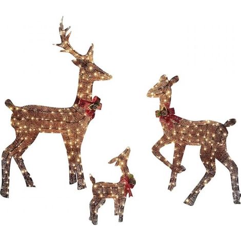 Cerf de Noël lumineux, Fokelyi, décoratif, 30x15cm, avec LED - Cerf de Noël lumineux, Fokelyi, décoratif, 30x15cm, avec LED (1/5)