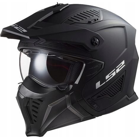 CASCO DE MOTOCICLETA LS2 OF606 DRIFTER NEGRO MATE SÓLIDO - 06