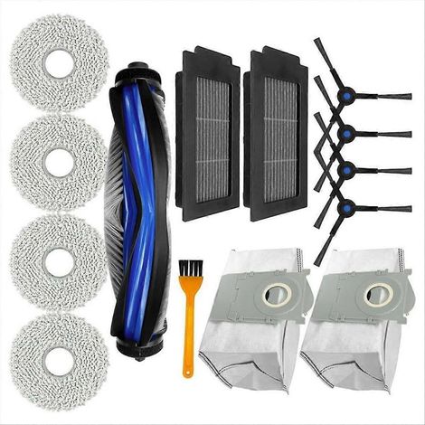 Kit d'accessoires pour aspirateur robot Ecovacs Deebot T50 PRO : pièces détachées, brosse latérale principale, filtres HEPA, D (1/5)