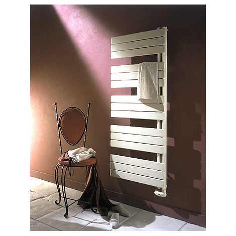 Sèche-serviette ARBORESCENCE collecteur gauche Mixte blanc 1000W - 1730 x 600 mm - Finimetal (1/2)