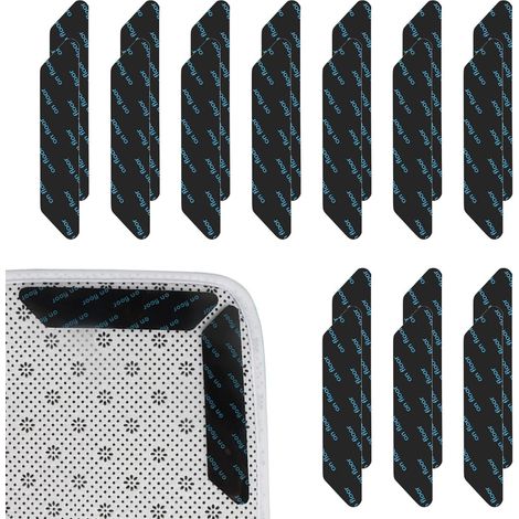 Tapis Antidérapants Auto-Adhésifs - 20 Pièces - 130 x 25 mm - Épaisseur 2 mm - Pour Parquet Céramique Marbre Stratifié - Réutilisables Lavables (1/5)