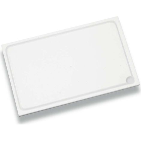 Planche à découper blanche, avec rigole - 60x40cm, 2cm (1/4)