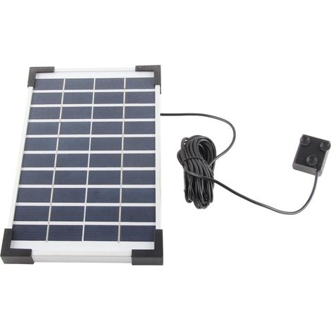 Pompe à eau solaire haute efficacité pour fontaine, hauteur de refoulement maximale de 180 cm et hauteur de 75 cm, avec 6 buses. (1/5)