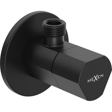 Mexen T vanne d'angle pour robinet 1/2"x3/8", noir - 79973-70 (1/2)
