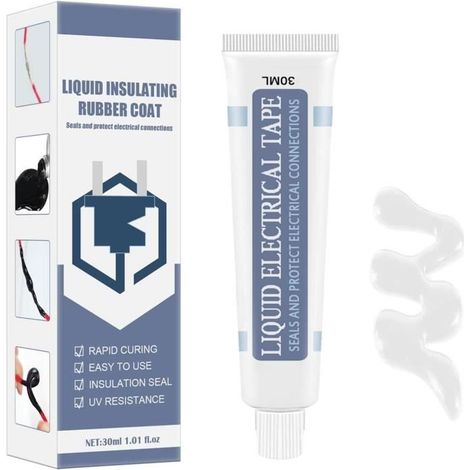 Ruban électrique Liquide 30ML Colle Isolante étanche Ruban électrique Isolant Liquide adhésif Protecteur, hermétique,[364] (1/3)