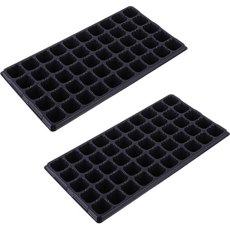 2 plateaux de germination de 200 alvéoles pour semis, plateaux de culture pour plantes, plateaux de semis de jardin (1/5)