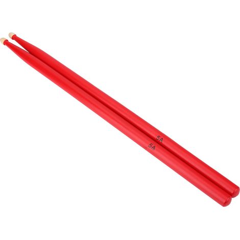 1 Paire de Baguettes de Batterie en Bois d'Érable Rouge, Baguettes de Batterie pour Batterie Acoustique (1/5)