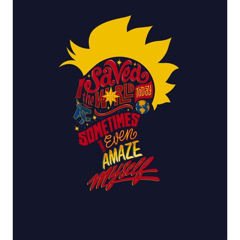 Poster géant intissé Captain Marvel Sauve le Monde - 250 x 280 cm (1/5)