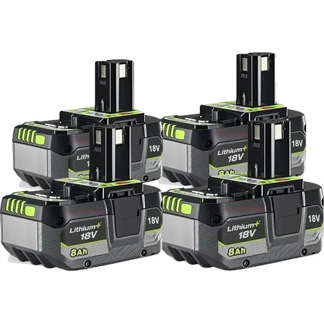 Batterie Lithium-Ion, Capacité 8000mAh, Compatible avec les Outils 18V, 8000mah-4pcs (1/2)