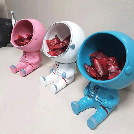 Boîte de rangement, décoration nordique pour la maison, rangement de bureau, figurine d'astronaute, décoration de table (1/4)