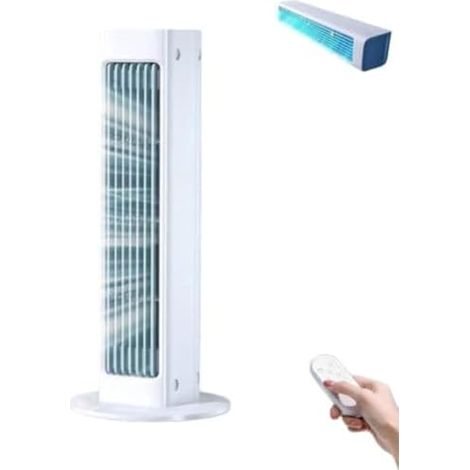 Breezamax - Qinux Breeza Max Fan Original - Neue und Verbesserte Version 2026 mit Fernbedienung, Kompakt und Leise (Weiß,1PCS)