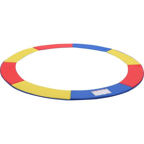Songmics – Coussin de protection pour trampoline Ø366cm – Revêtement PVC 310g/m² – Mousse EPE 1,5cm – Protection bord à bord – Multicolore