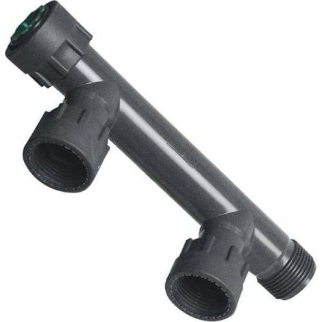 Raccordo collettore per irrigazione rain manifold pvc 2 vie, con ghiera, rai 145.2000000