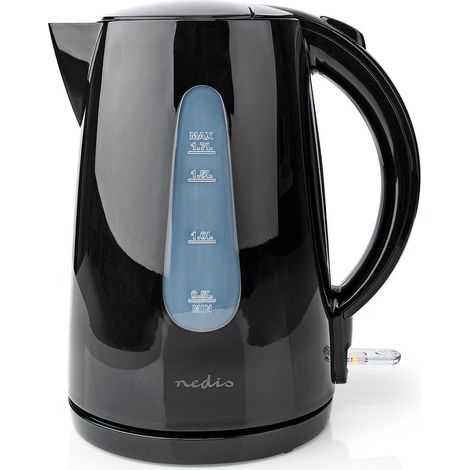 Nedis Hervidora Eléctrica  1,7 L  Rotación de 360°  Negra NE550730051 (1/5)